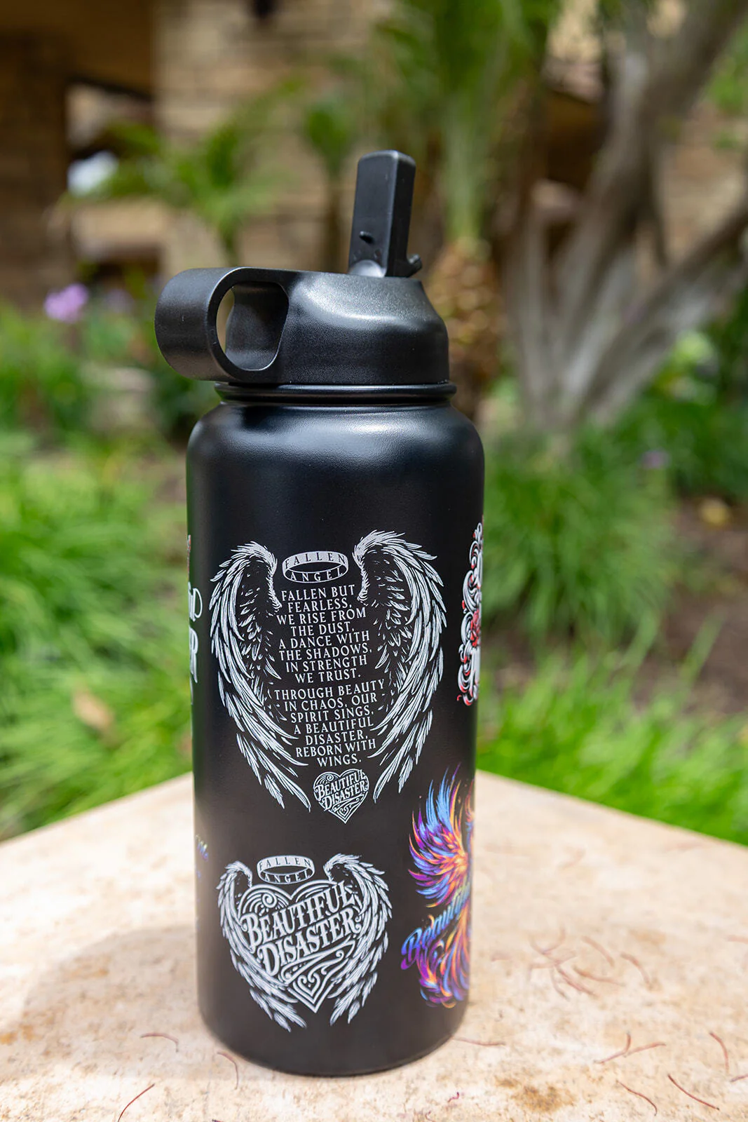 Fire And Fury Stainless Steel 32oz Water Bottle - Image 3