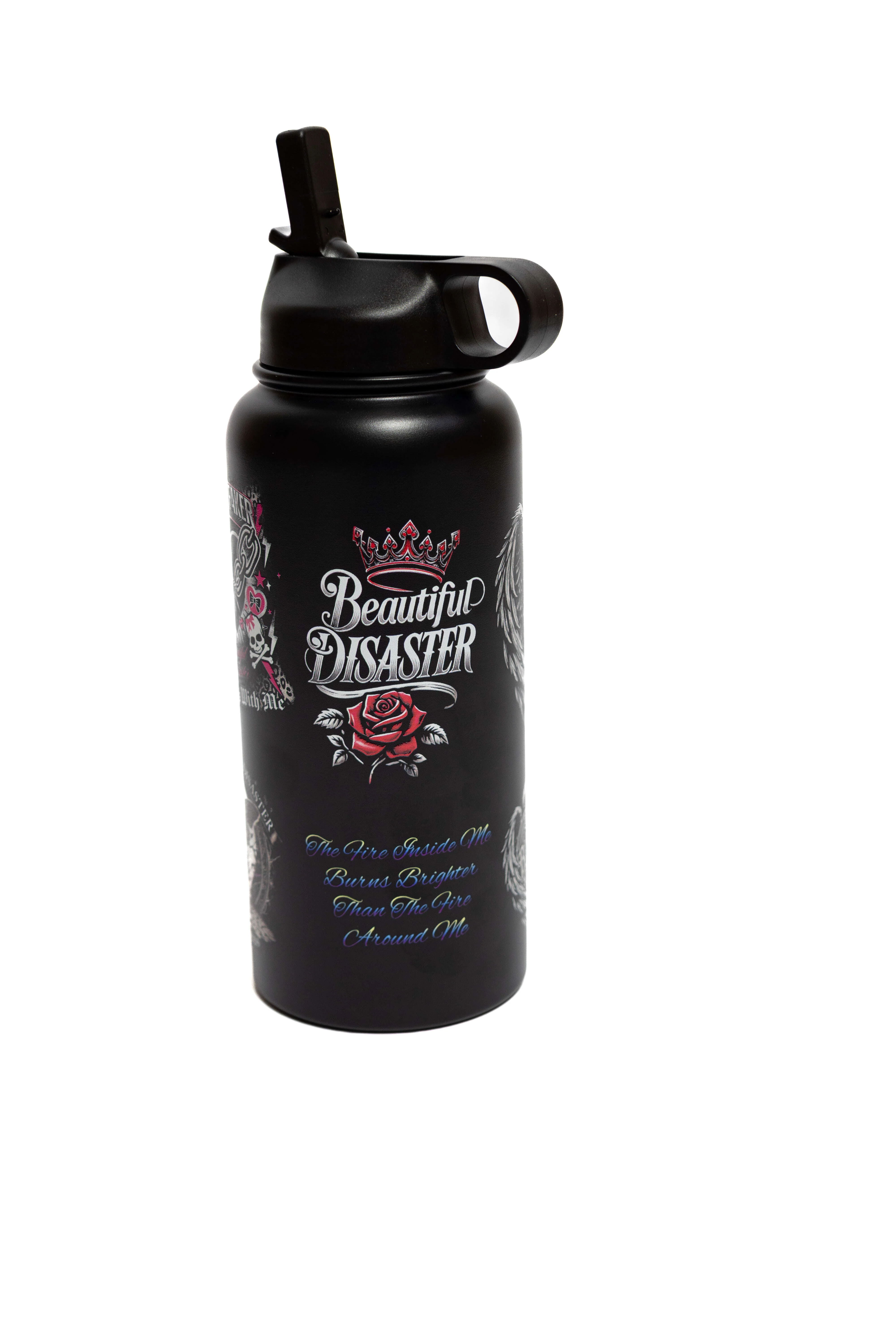 Fire And Fury Stainless Steel 32oz Water Bottle - Image 6
