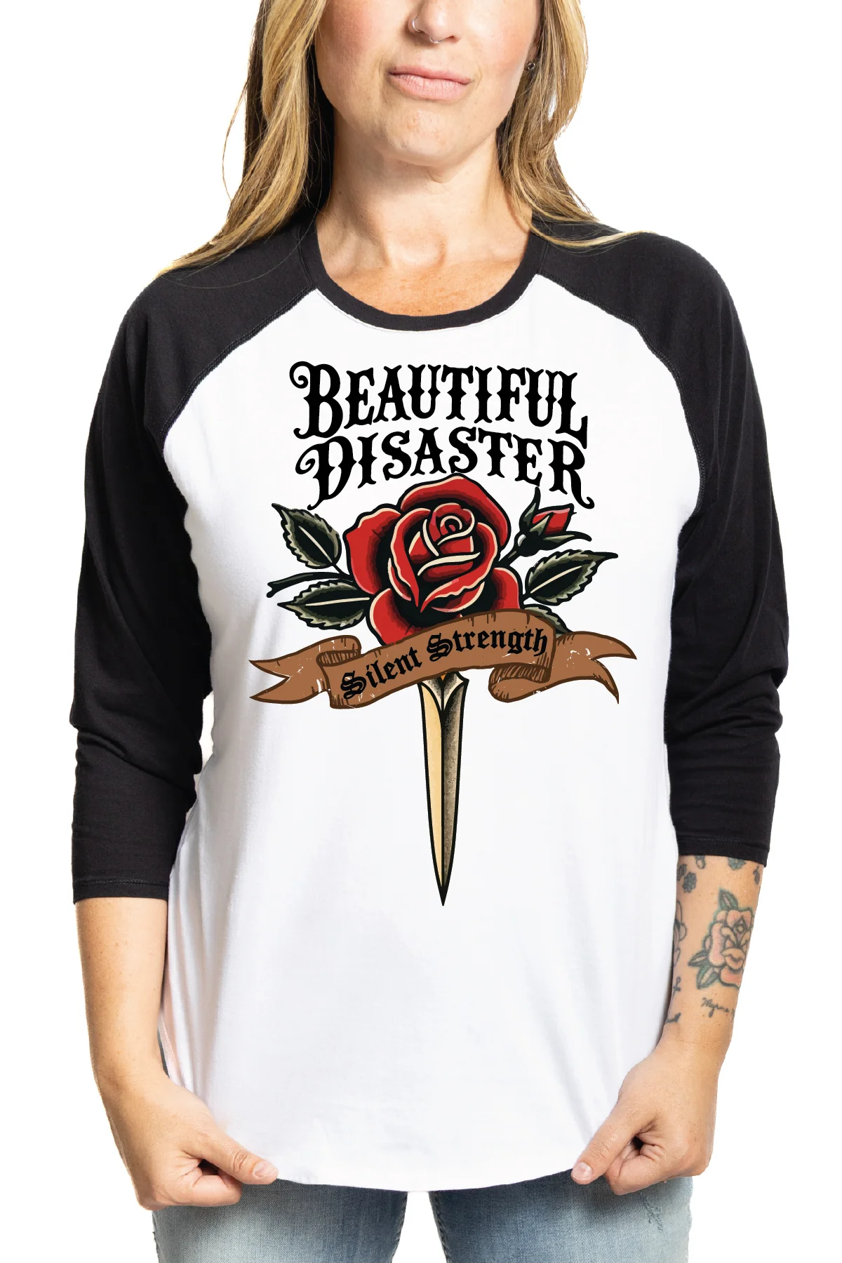 Silent Strength Raglan - Image 3