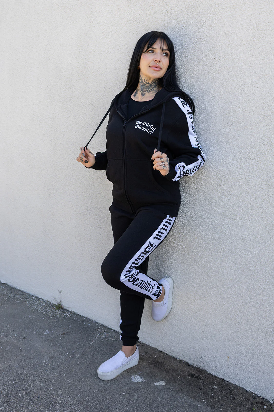 Punk Princess Sweatsuit Pant - Black/White - Image 7